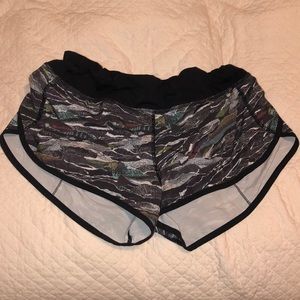 Black Multicolored Lululemon Shorts